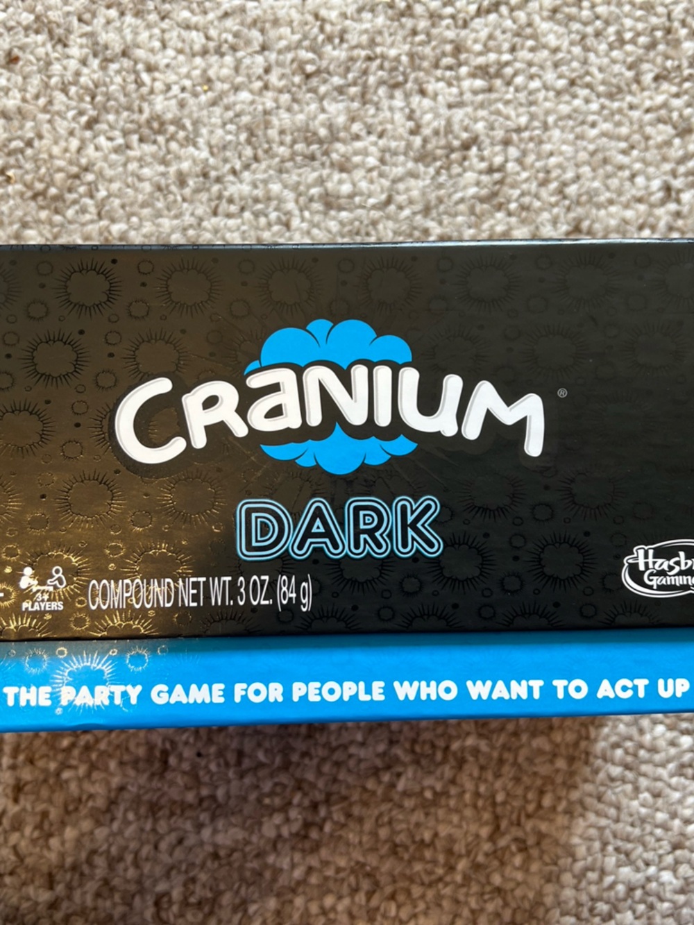 Hasbro Cranium Dark Board Game - Black and Blue